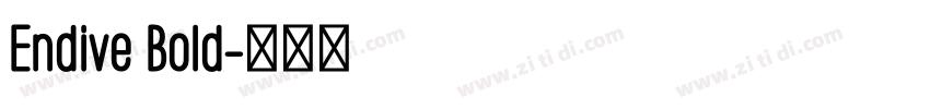 Endive Bold字体转换